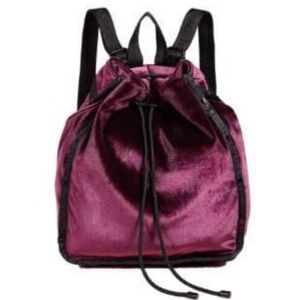 LESPORTSAC Nadine Velvet Drawstring Backpack